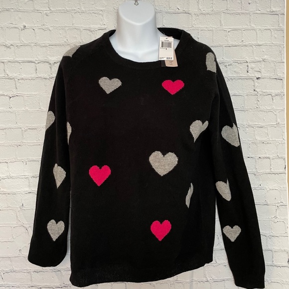 Philosophy nwt cashmere heart print sweater - Picture 2 of 9